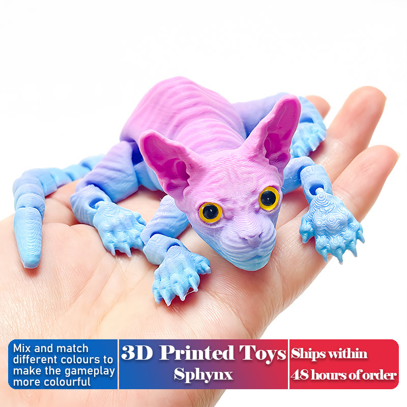 3D Printing Household Items - قطة أبو الهول مطبوعة ثلاثية الأبعاد