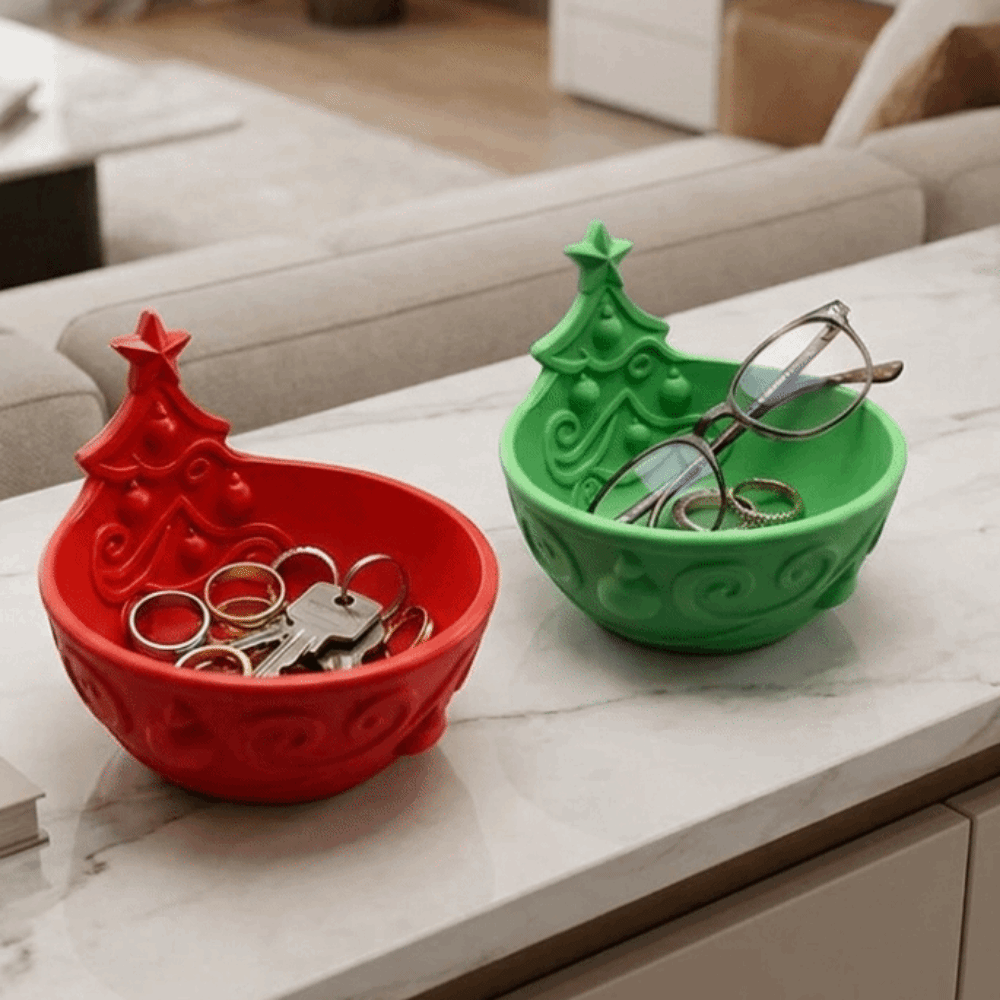 3D Printing Jewelry - صندوق تخزين شجرة عيد الميلاد مطبوع
