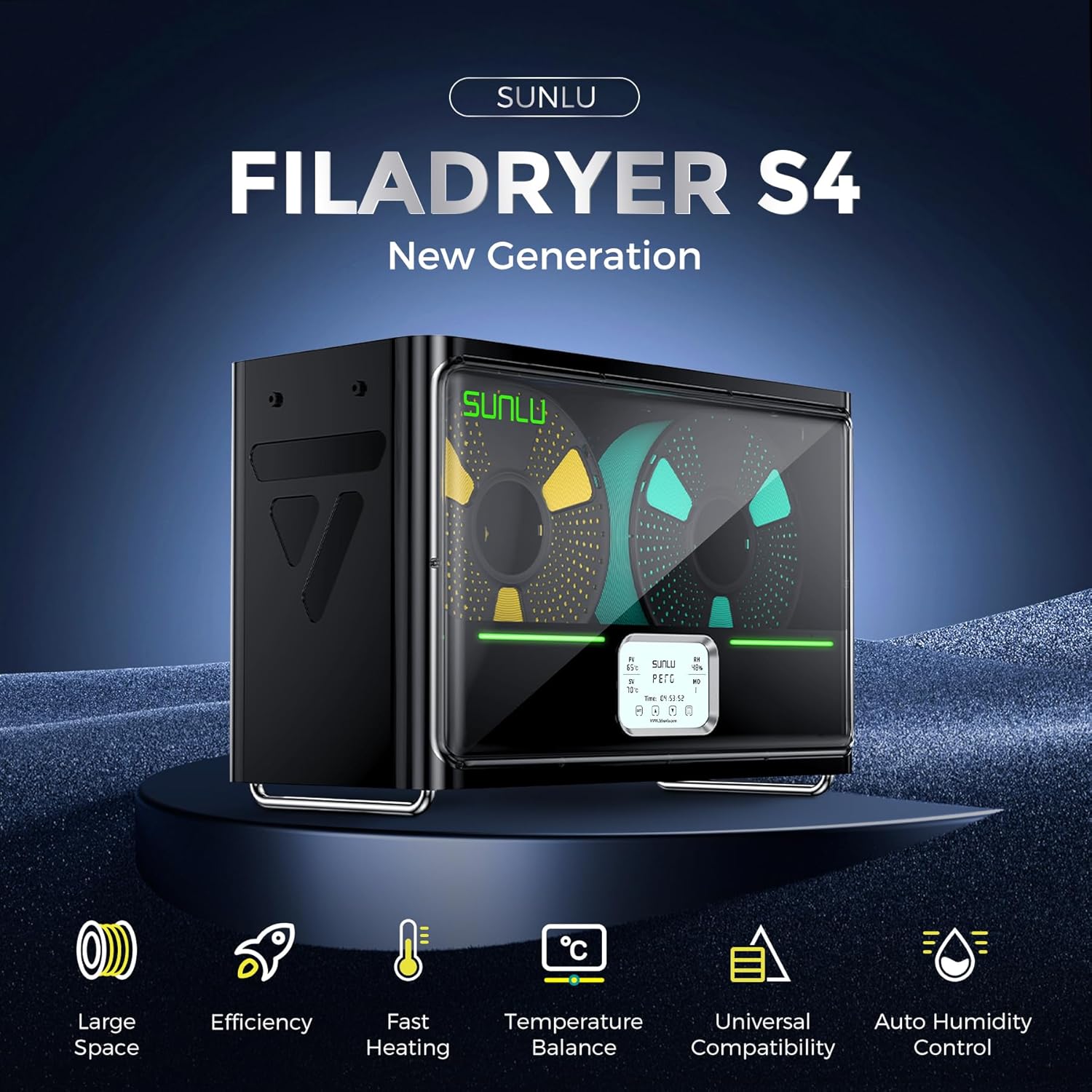 3D Printing Ptc - SUNLU S4 صندوق مجفف خيوط 4
