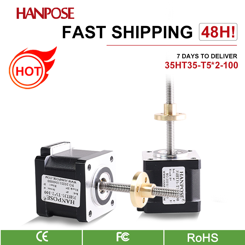 Lead Screw Stepper - 35HT35-T8 * 2-100 NEMA35 الخطي T5