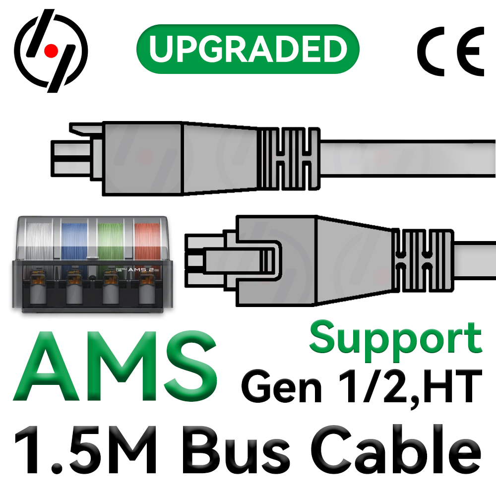 3D Printer Cable Chain - كابل ناقل ذو 6 أسلاك بطول