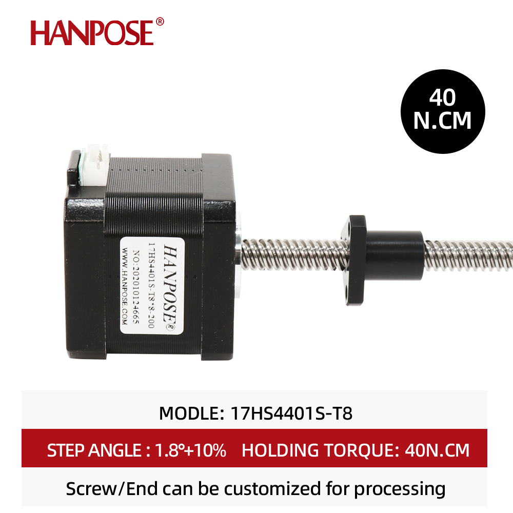 Nema17 محرك متدرج 17HS4401S-T8 - مراجعة Lead Screw Stepper وسعره