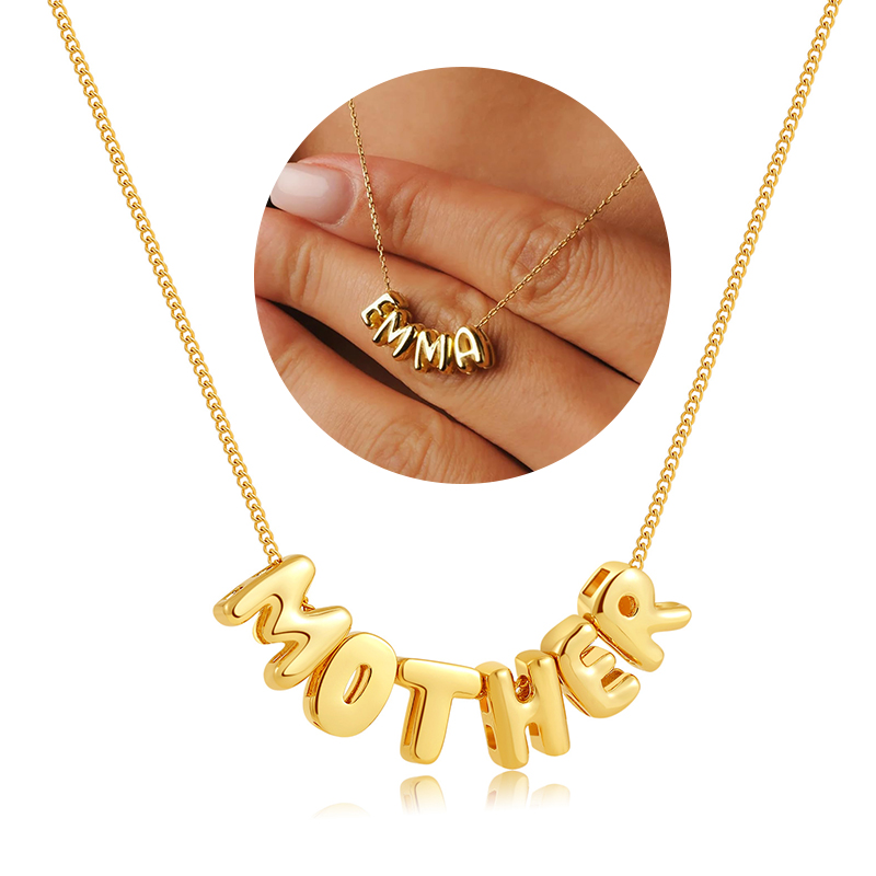 قلادات بحروف فقاعية مخصصة، قلا - مراجعة 3D Printing Jewelry وسعره