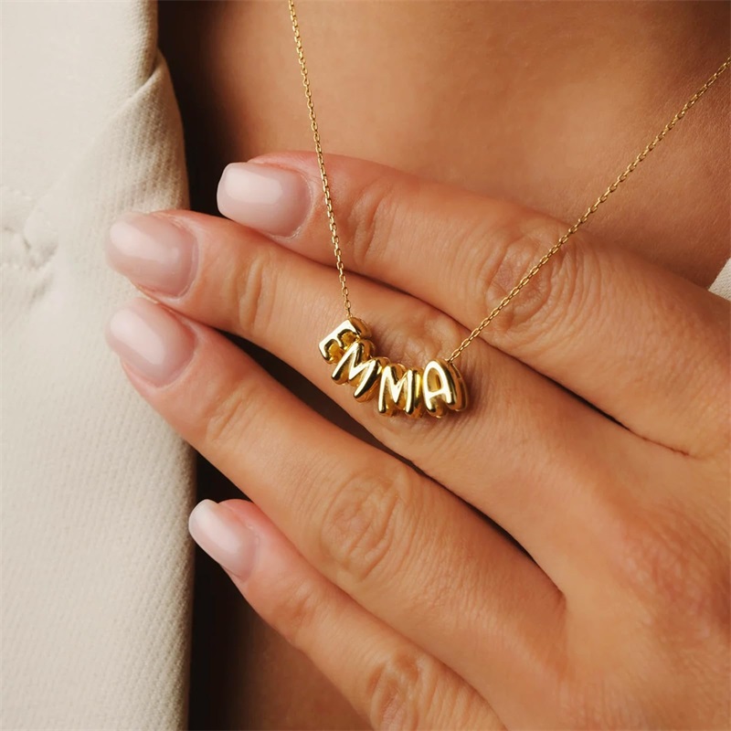 قلادات بحروف فقاعية مخصصة، قلا - مراجعة 3D Printing Jewelry وسعره