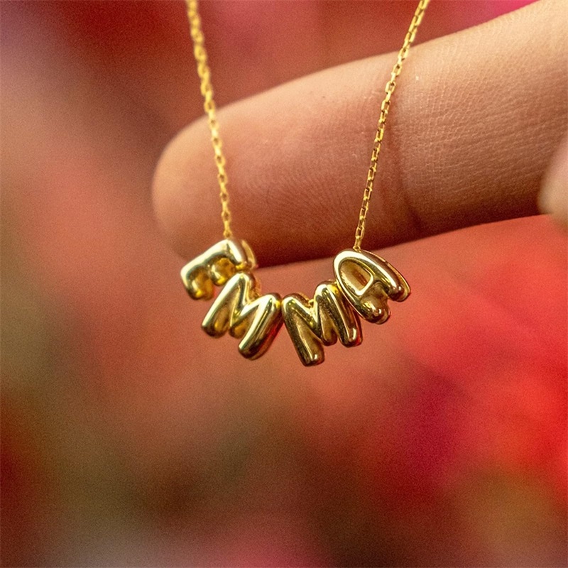 قلادات بحروف فقاعية مخصصة، قلا - مراجعة 3D Printing Jewelry وسعره