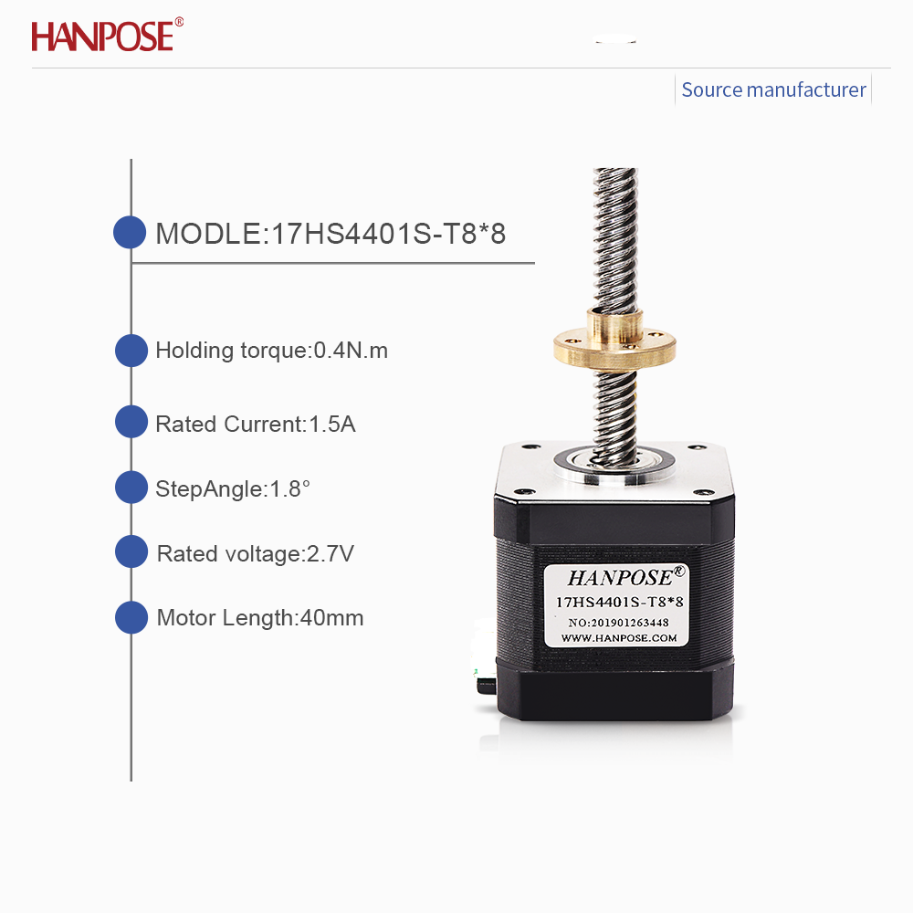 محرك متدرج حلزوني ثنائي الطور  - مراجعة Lead Screw Stepper وسعره