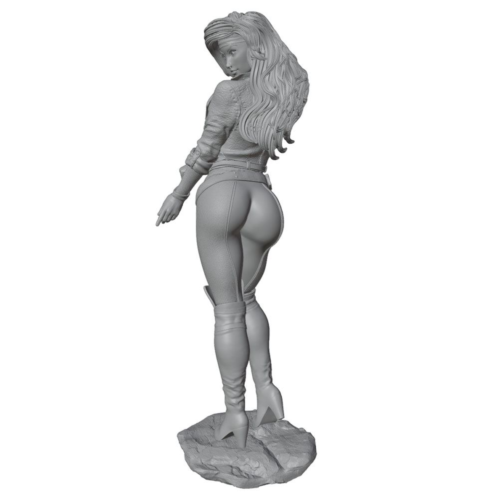شخصية أنثوية واقعية وعصرية بمق - مراجعة 3D Printing Mockup وسعره