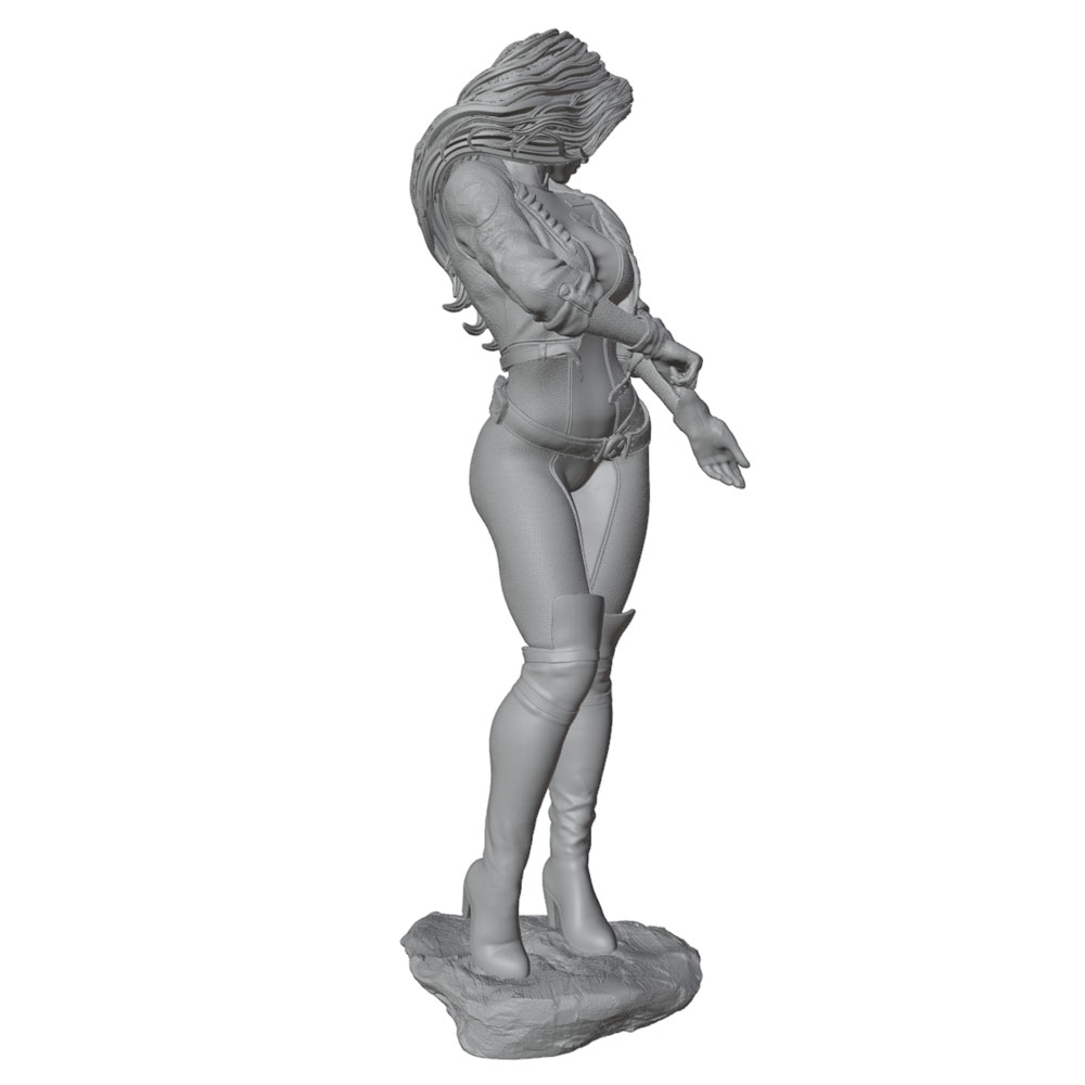 شخصية أنثوية واقعية وعصرية بمق - مراجعة 3D Printing Mockup وسعره