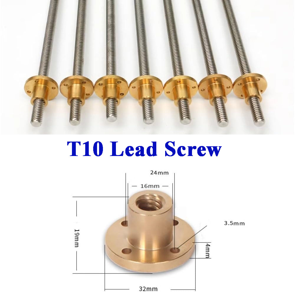 برغي توجيه T10 من الفولاذ المق - مراجعة Lead Screw Stepper وسعره