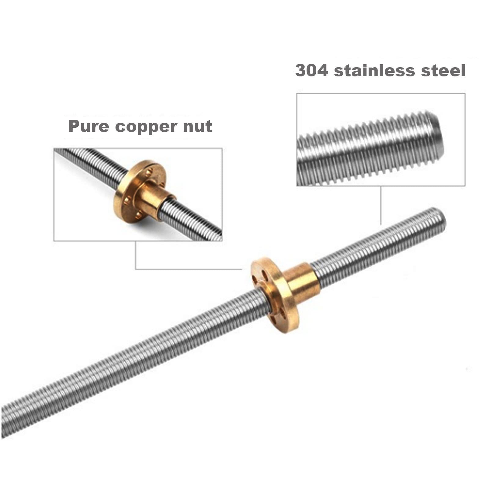 برغي توجيه T10 من الفولاذ المق - مراجعة Lead Screw Stepper وسعره