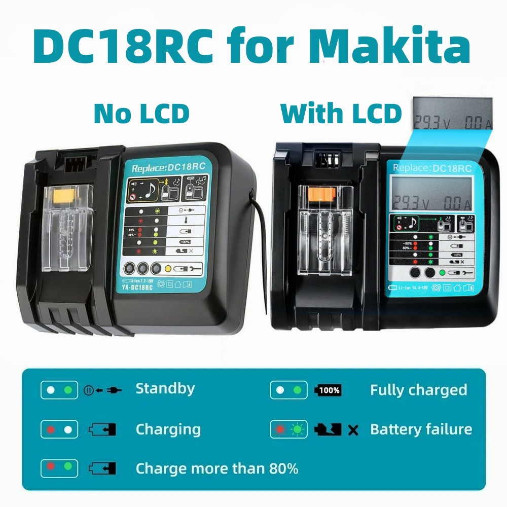 شاحن بطارية ليثيوم أيون DC18RC - مراجعة Makita Drill Hp1640 وسعره