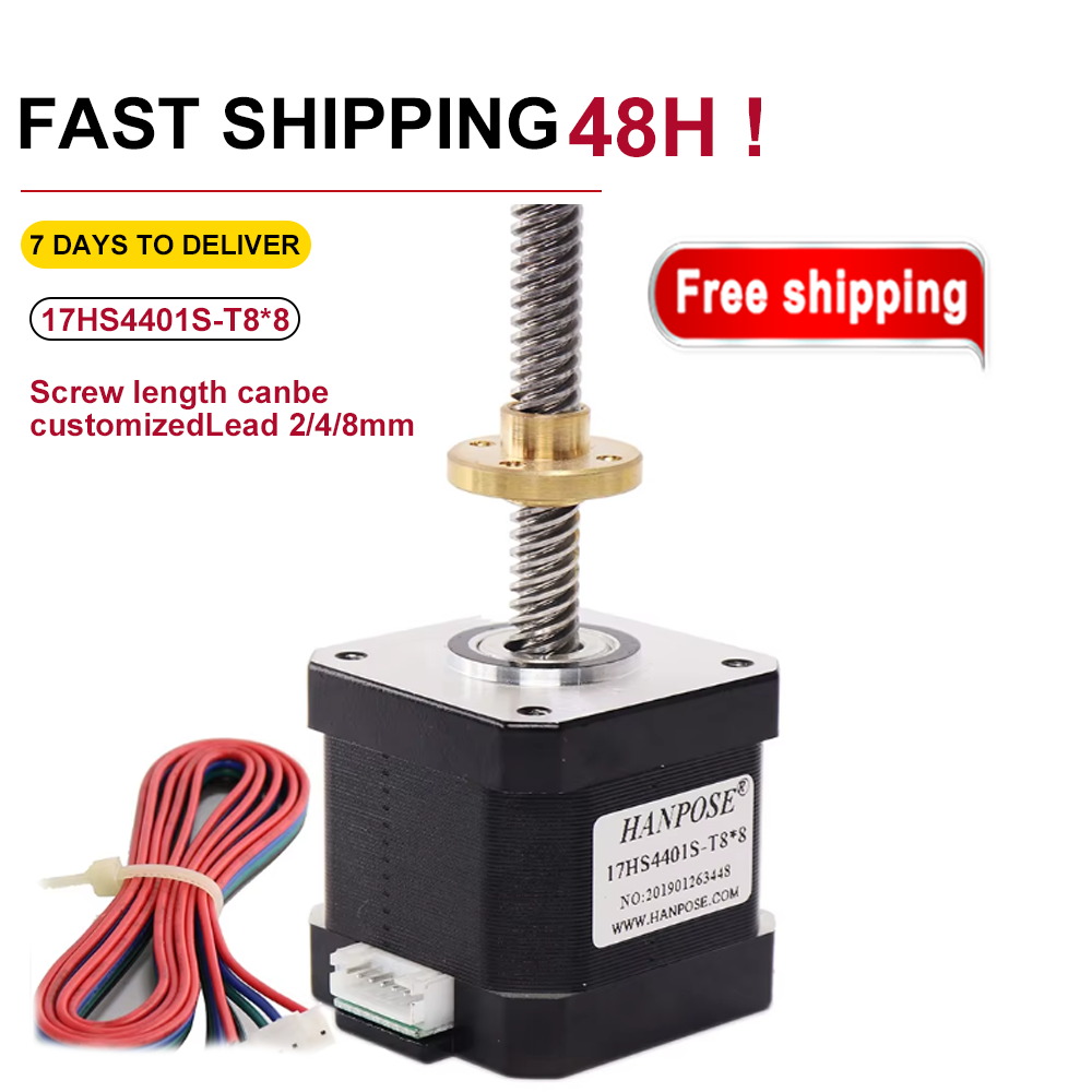 NEMA17 برغي محرك متدرج 1.7A 40 - مراجعة Lead Screw Stepper وسعره