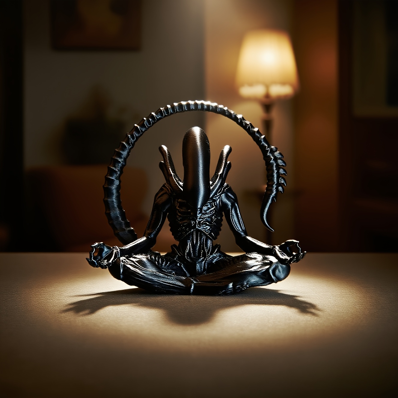 تمثال فضائي متأمل مطبوع بتقنية - مراجعة 3D Printing Household Items وسعره