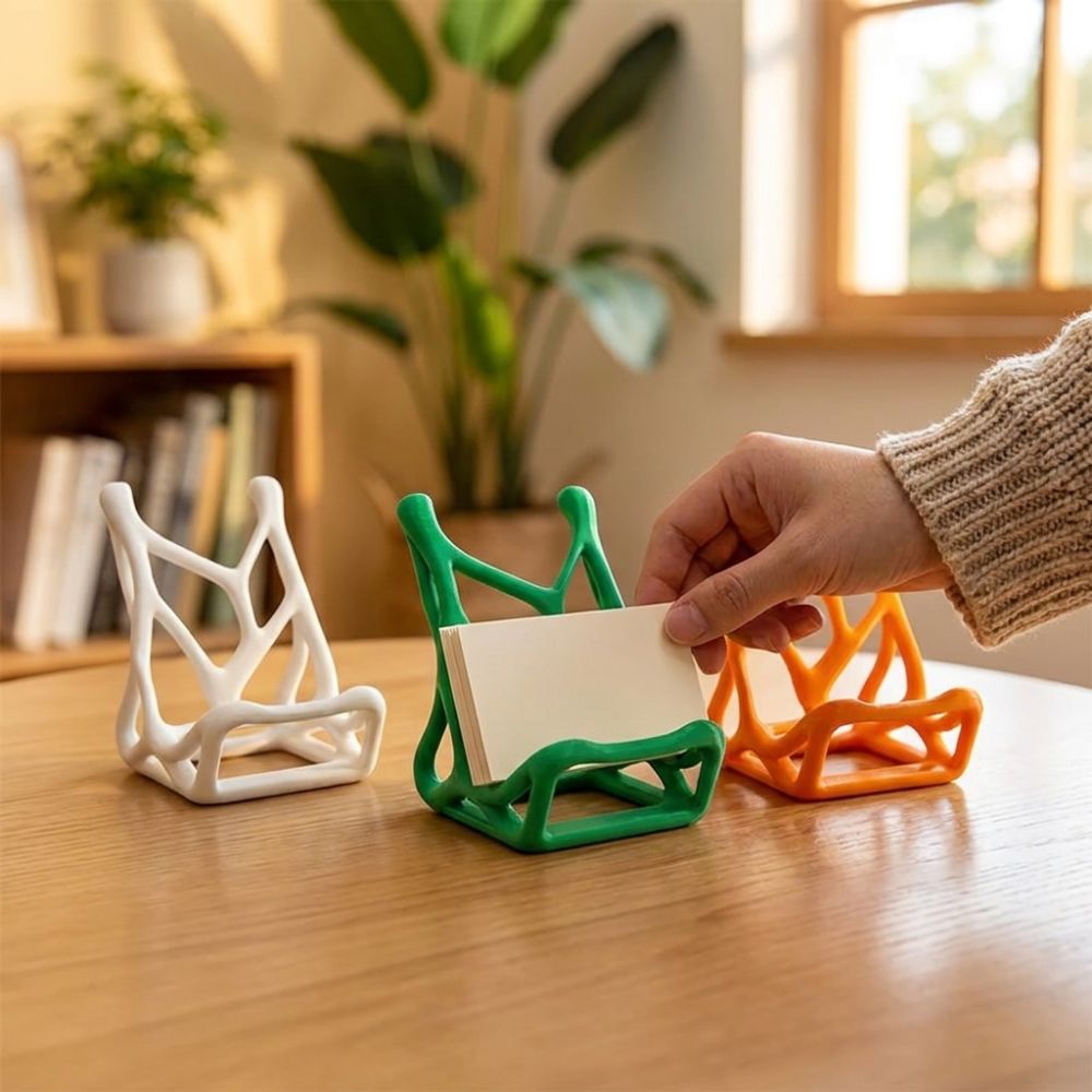 حامل هاتف على شكل هيكل عظمي مط - مراجعة 3D Printing Card وسعره