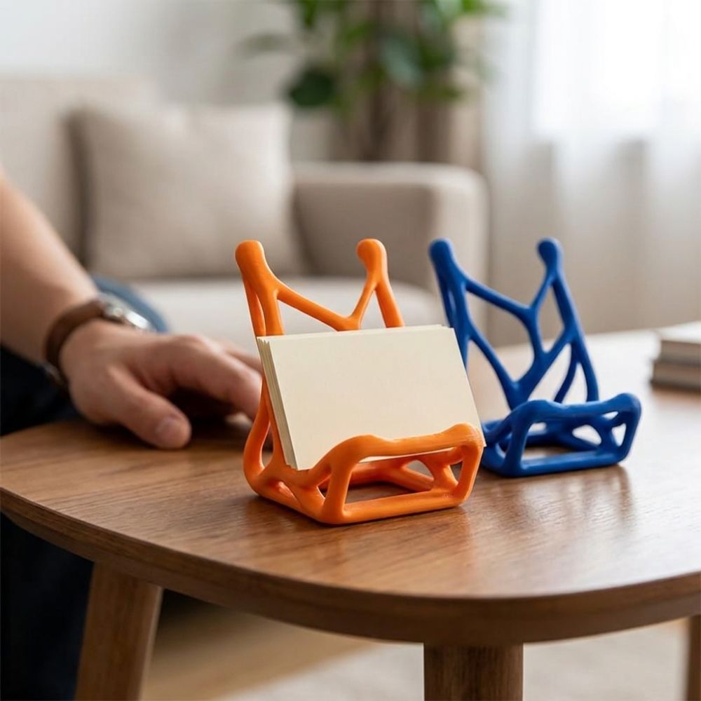 حامل هاتف على شكل هيكل عظمي مط - مراجعة 3D Printing Card وسعره