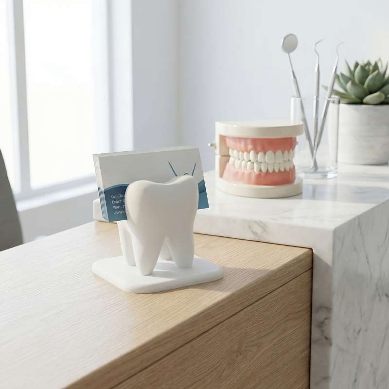 حامل بطاقات عمل على شكل سن مطب - مراجعة 3D Printing Card وسعره